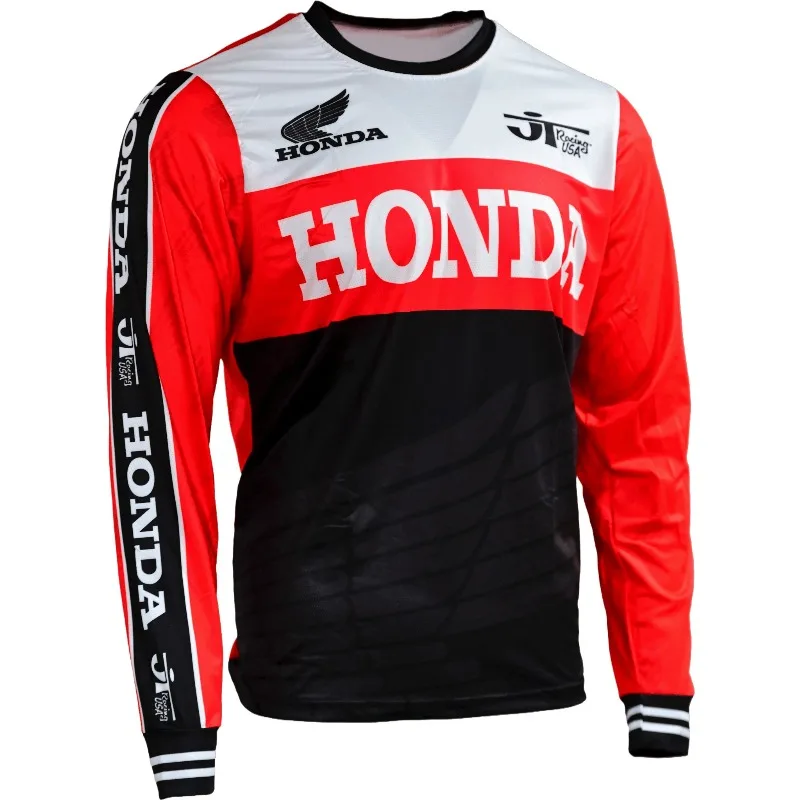 

Honda High Performance Motocross Long Sleeve T-Shirt Quick Drying Breathable Gear For Off-road Riders And Mountain Bikers Jer