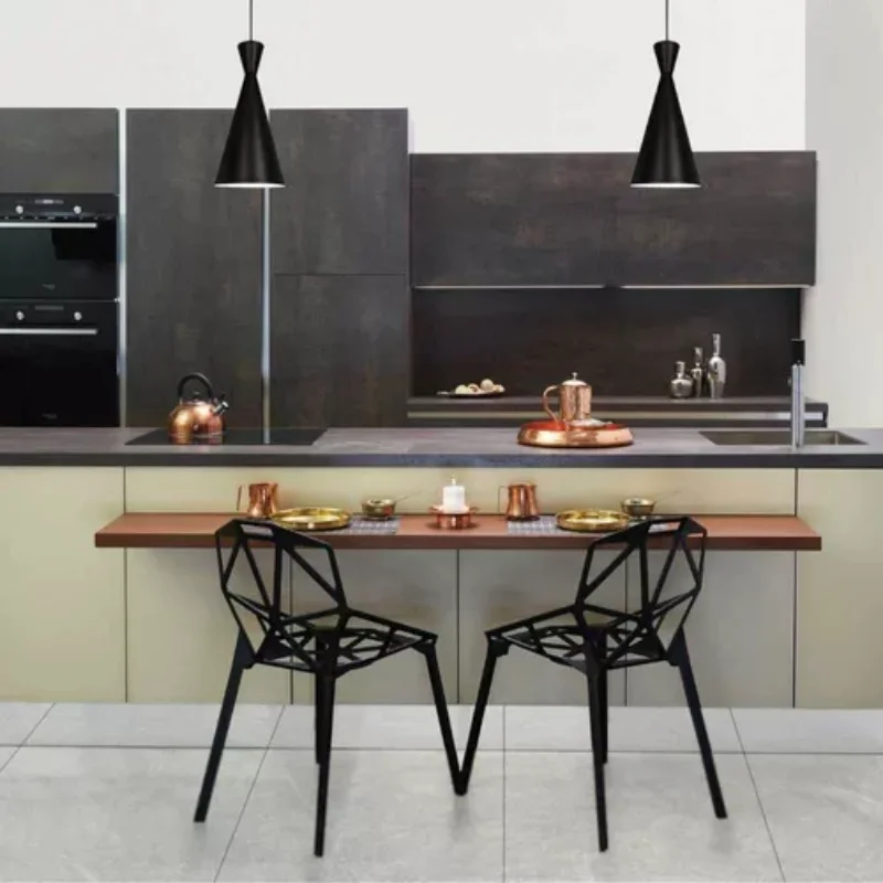 Conjunto de luminárias pendentes Venturi preto fosco/branco