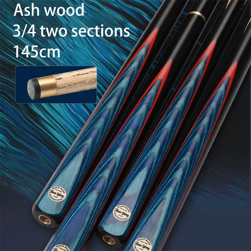 

Original JIANYING PHANTOM 145 cm Pool Cue Stick Black Tech 3/4 Scale Split Ash Wood Shaft Billiard Cues Black Shaft 10.2mm Tip