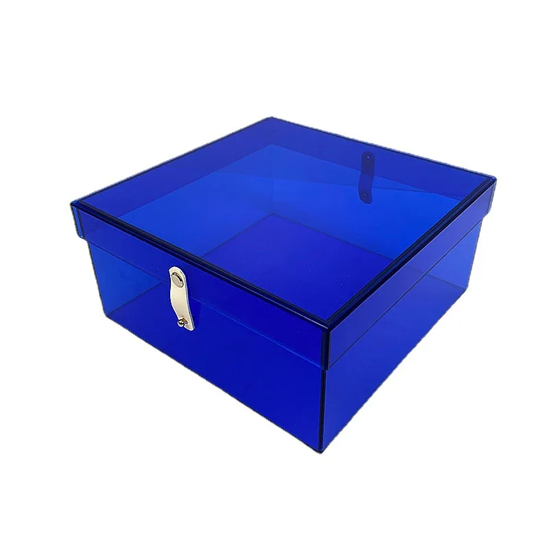 Acrylic Favor Box with Lids Party Gift Boxes for Bridesmaid&Groomsman Bathroom Kitchen Pantry Organization Cosmetics Storage Box