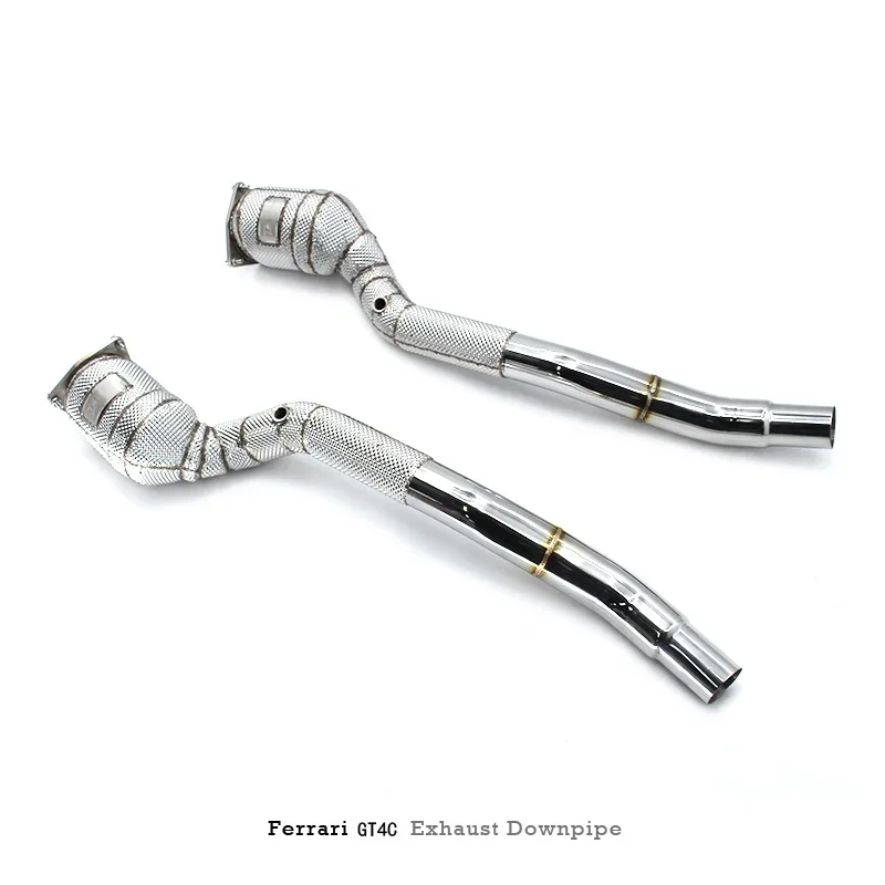 Head Section High flow Pipes branch downpipe Exhaust Pipe with catalyst For Ferrari GTC4 /Lusso T 6.3 2016