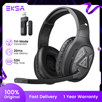 EKSA E5 BT 2.4G Wireless Gaming Headset Bluetooth Headphones 20ms Low Latency Wired Headsets ENC Mic For PC PS4 PS5 Phone Switch