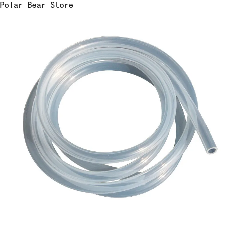 2 4 6 8 10 12 Transparent 5 Meters Food Grade Silicone Tube Flexible Rubber Garden Shower Hose Aquarium Soft Tubing Gas Pipe