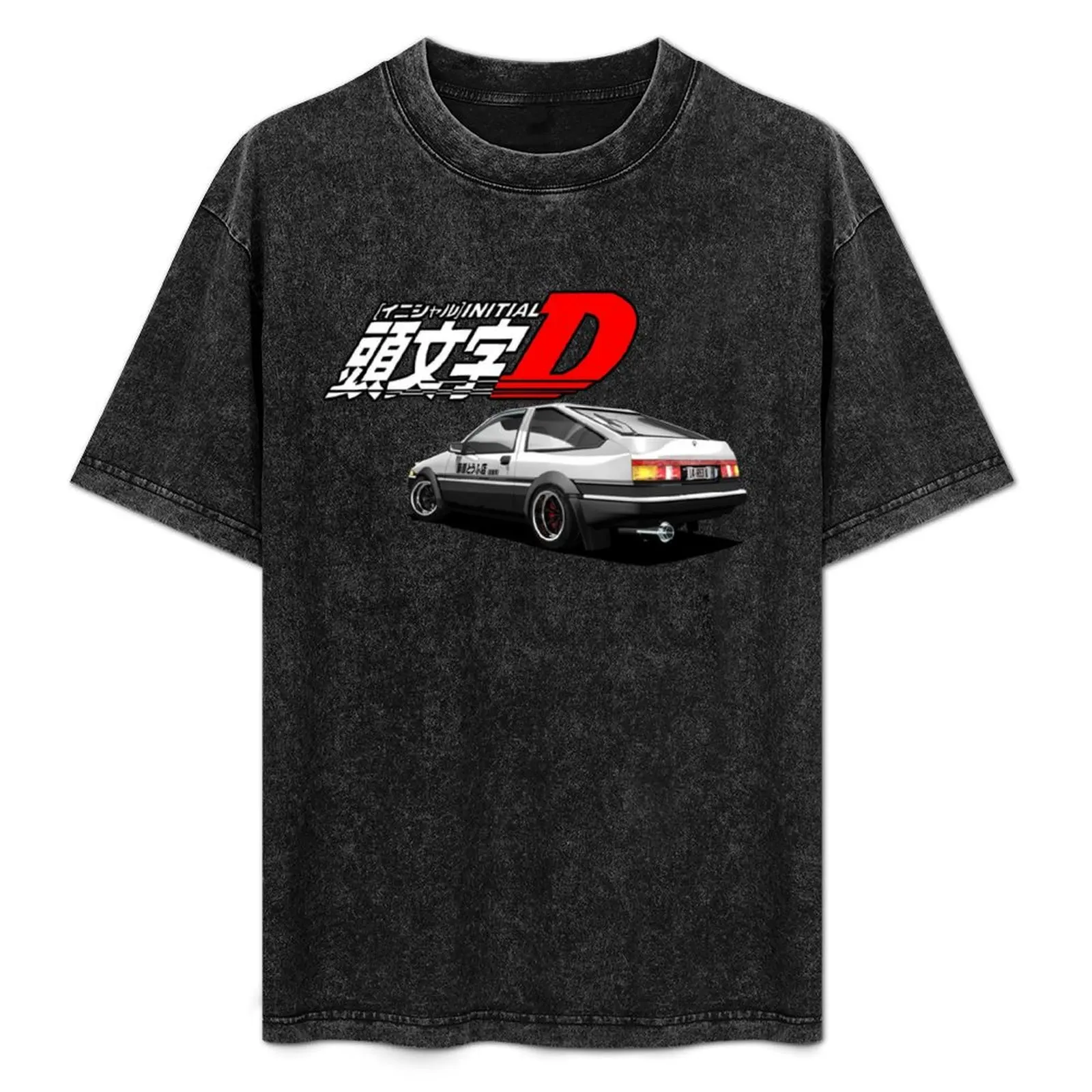 Initial D - AE89 trueno T-Shirt korean fashion plain funny t shirts for men