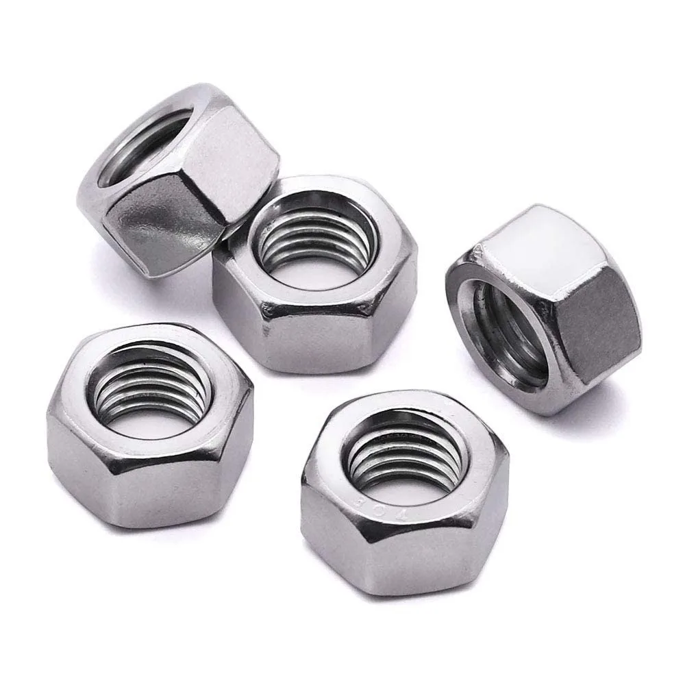 1/5/10/50/100pcs M10  A2 304 Stainless Steel Hex Hexagon Nut