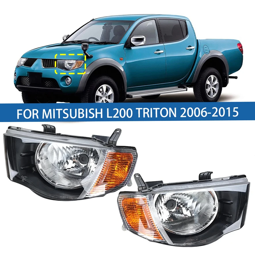 

Для Mitsubish L200 TRITON 2006-2015 автомобильные аксессуары передний бампер фара сигнальная лампа корпус без лампочек