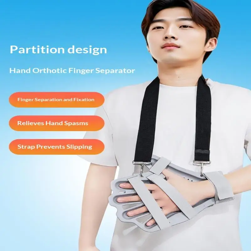 Geruchsfreie, verstellbare Handschiene, Fingerbandage, Handschuh mit Sicherheitsgurt für Sport, Gelenkschmerzen, Verletzungsrehabilitation – Detail 10