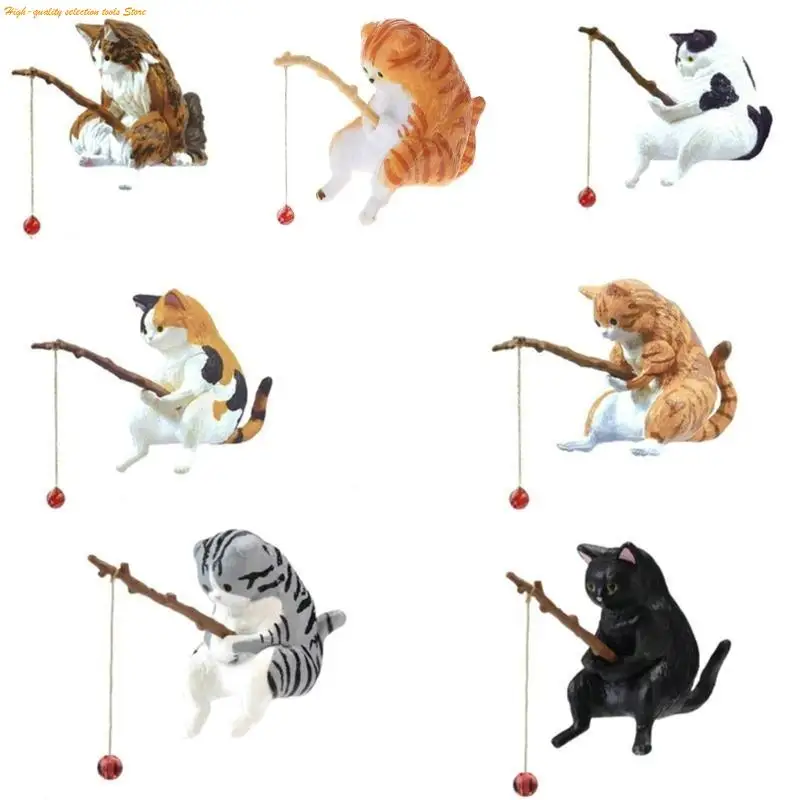 203F Fishing Ornaments Resin Figurine Aquarium Decoration Fish Landscaping