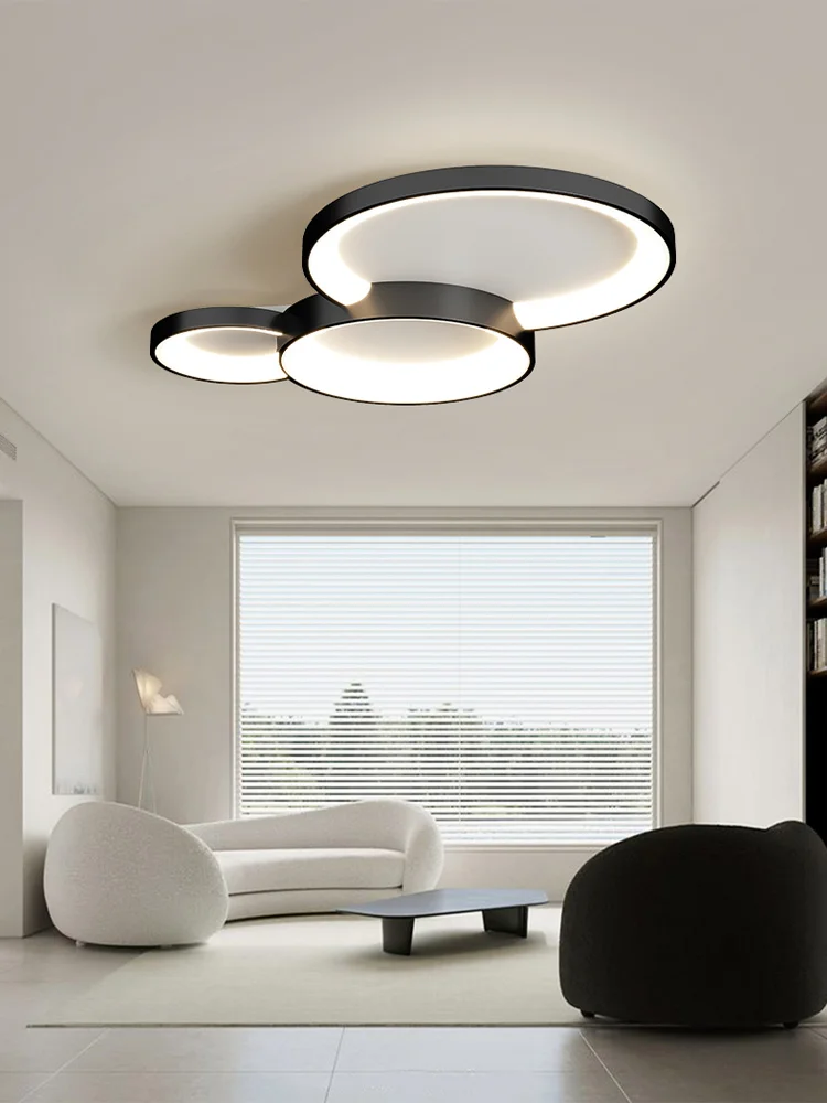 

The ceiling lamp in the living room is simple, modern, atmospheric, household, minimalist, main lamp, bedroom, dining room,