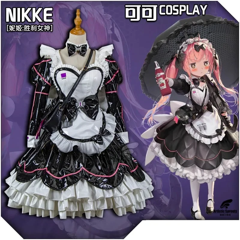 Nikke Cocoa Cosplay Costume Halloween Uniform Cocorella Cosplay Women Cute Fighting Uniform Lolita Dress