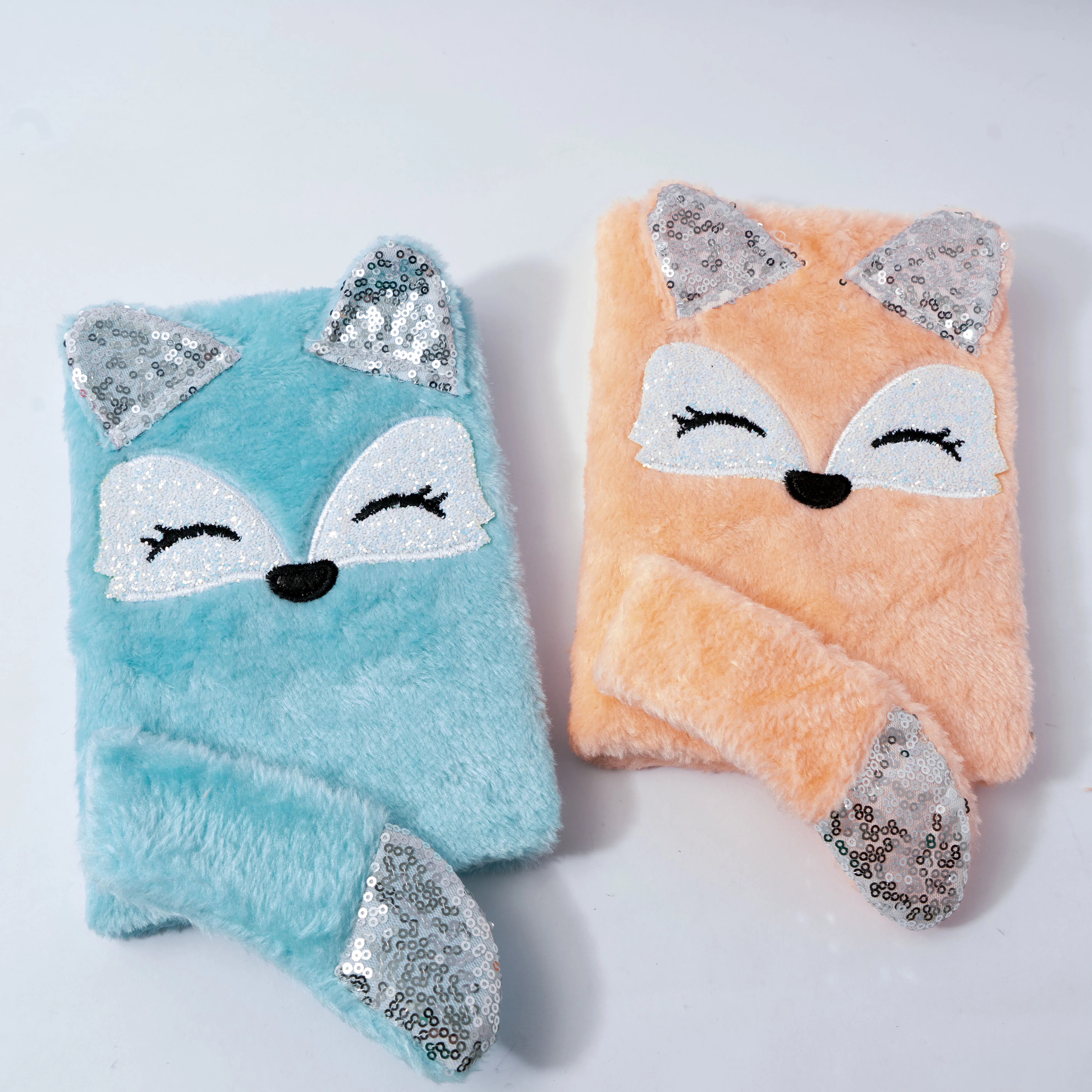 Cute A5 Cartoon Fox Plush Diary Book Notebook Portable Notepad Planner Agenda Book Journal Office School Supplies Stationery