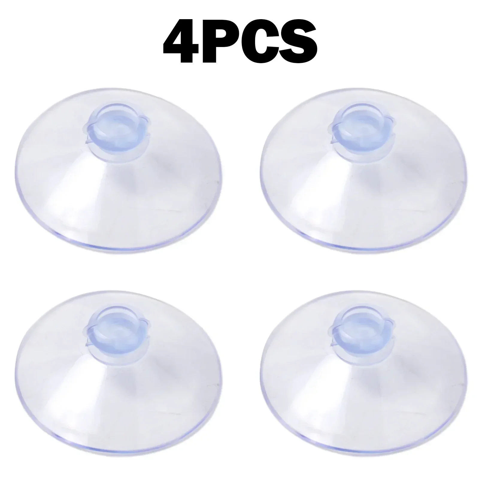 55mm/50mm Mushroom Head Sucker PVC Fish Tank Transparent Glass Sucker Perforated Clear Suction Cups Home Decoration