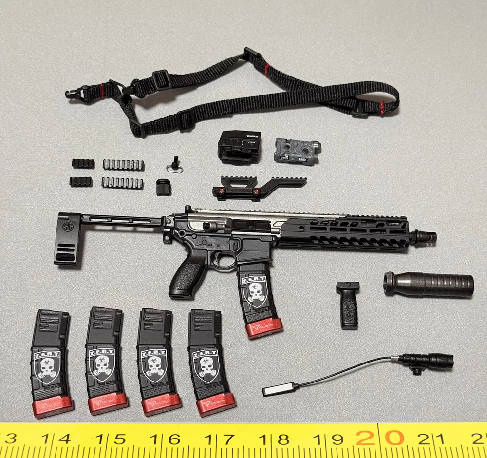 

1/6 EASY&SIMPLE ES SDS13R Soldier Death ZERT One Ticket Way Main Weapons MCX Clips Sling PVC Material For 12" Scene Component
