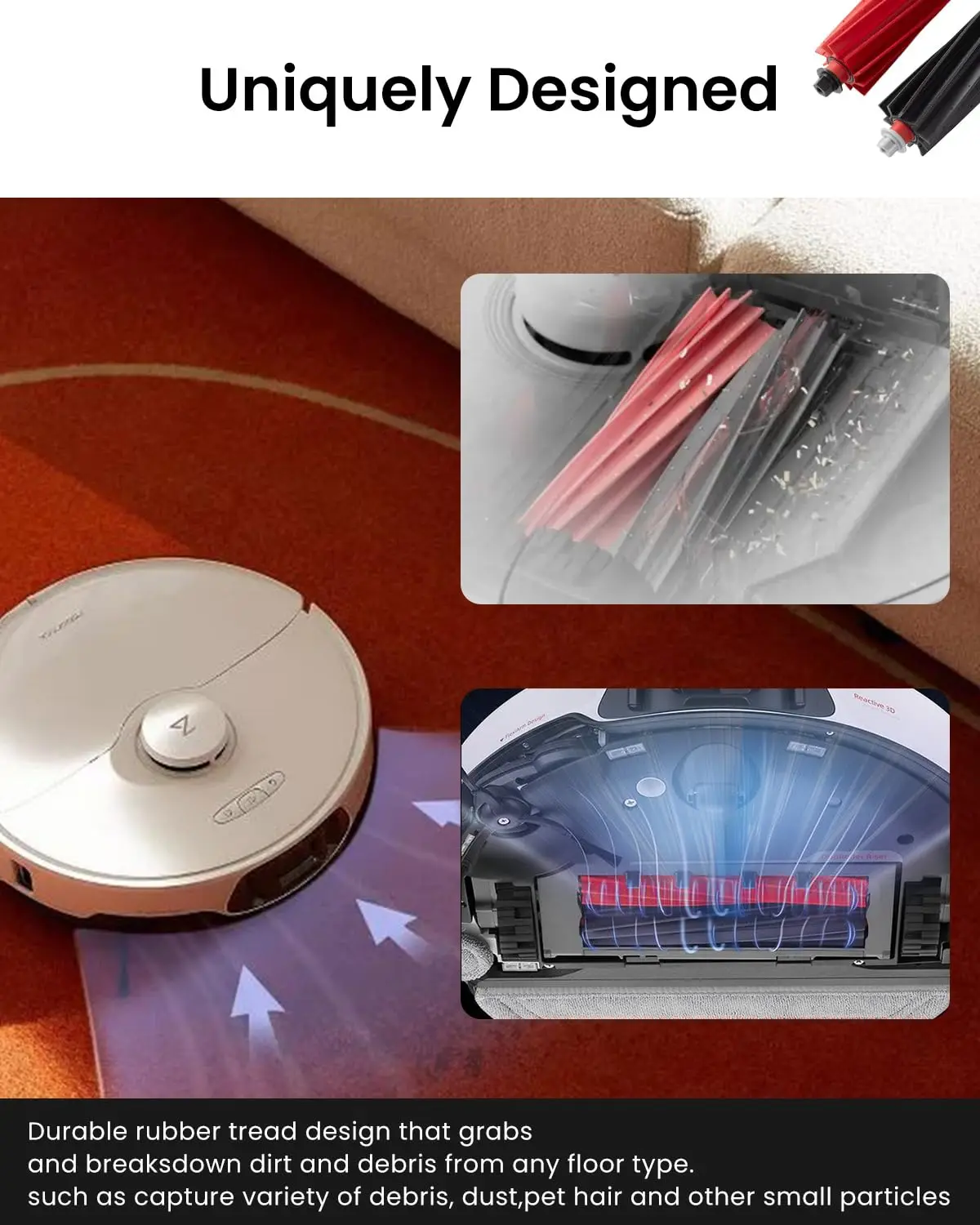 Escovas de rolo de escova principal para roborock s8 maxv ultra, s8 max ultra, qrevo master, qrevo slim, v20 acessórios para aspirador de pó