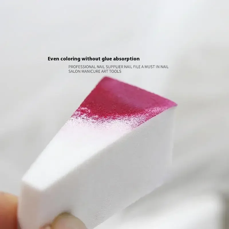 20/50 個白三角形ソフトスポンジネイルブラシグラデーション効果絵画ゲルハロー染色ツールブラシ DIY マニキュアメイクスポンジ