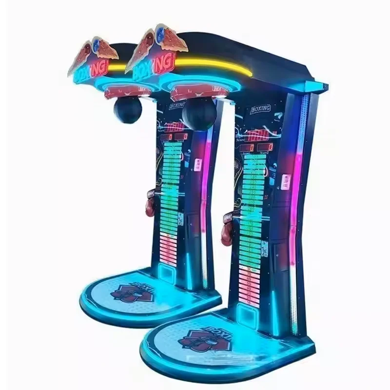 ألعاب رياضية للبالغين في الأماكن المغلقة تعمل بقطع النقود المعدنية، ماكينة ألعاب الملاكمة الكبيرة المثالية، ماكينة صالة الألعاب الرياضية للبيع #2