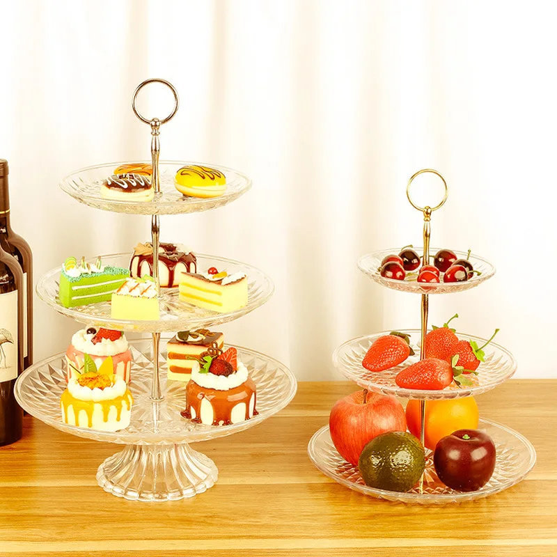 

Cake Stand Cake Plate Trays Decorative Serving Trays Decorative Luxury Slate Plate Candy Bread Dessert Plate Tiered Tray