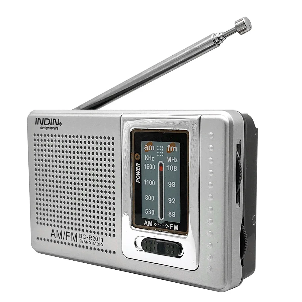 Mini Portable Radio Handheld AM FM Battery Operated Radio Best Reception Longest Lasting for Running Walking Home Soundbox