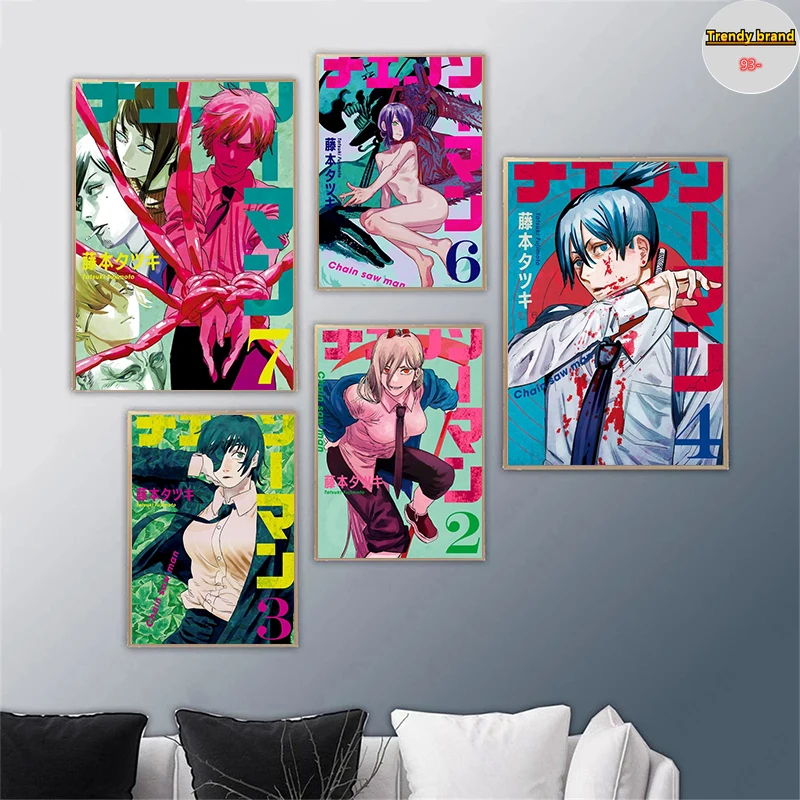 Japan Anime Chainsaw Man DIY 5D Diamond Painting Cross Stitch Kit Full Drill Embroidery Mosaic Art Picture of Rhinestones Gift