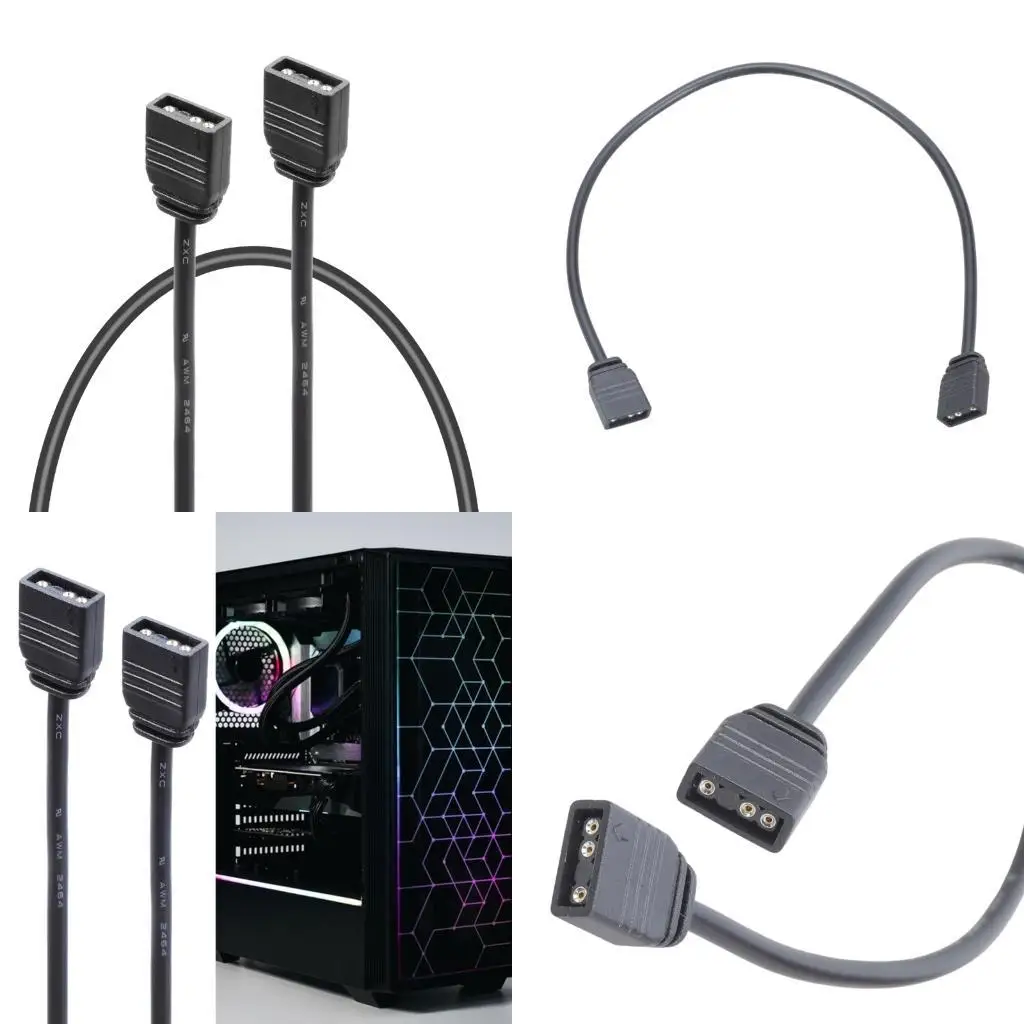 

Y1UB 30/60CM ARGB 3Pin Double End Female Cable Enhances Color Light Synchronization