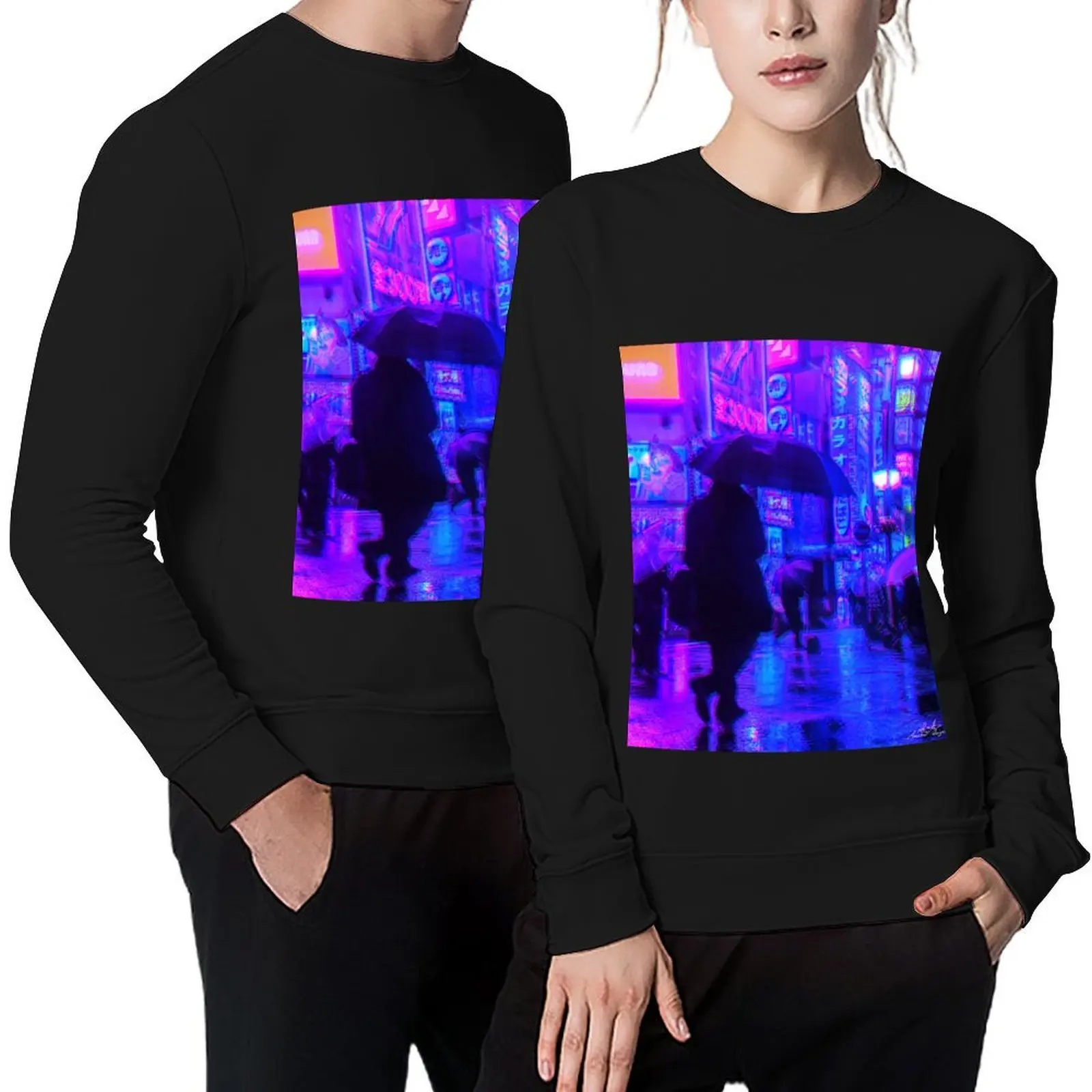 

Cyber Rain Pullover winter clothes mens clothing fashion men aesthetic clothing sweatshirts for men