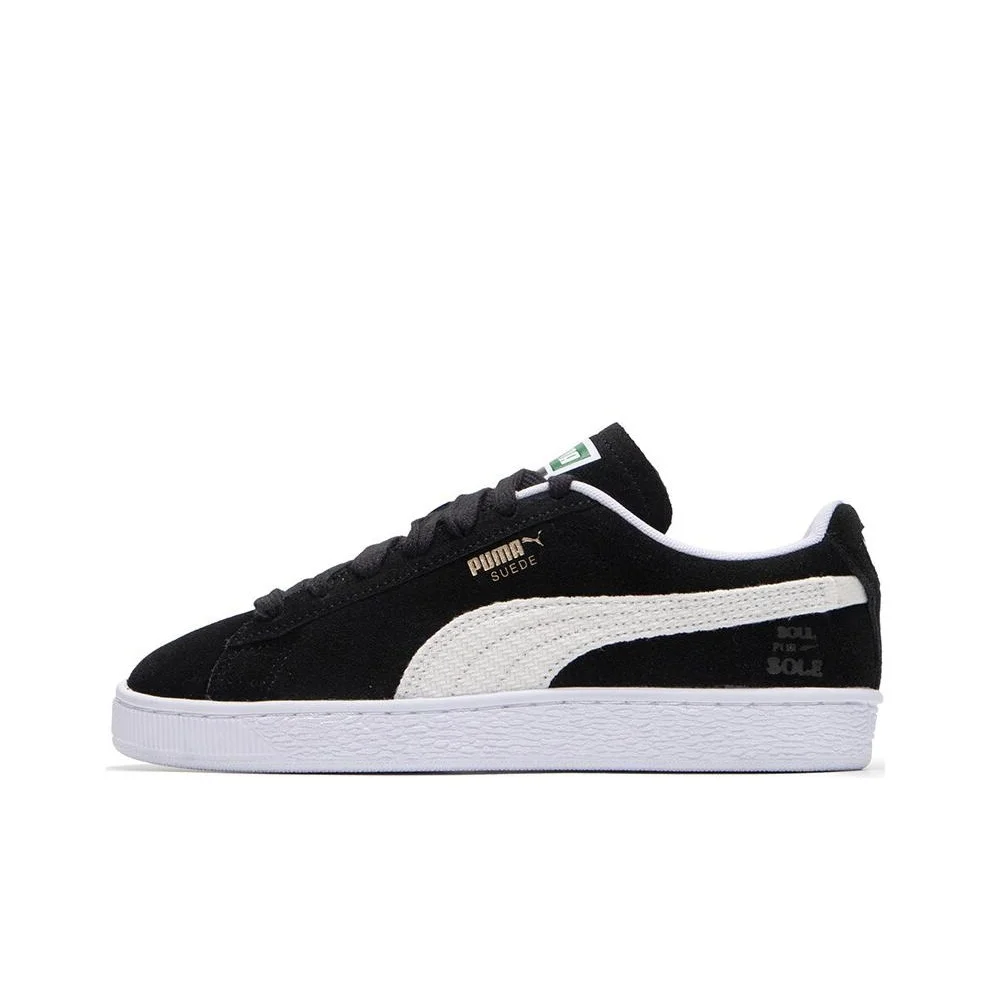 PUMA Suede Forever Dance Wear resistant And Lightweight Low top Skateboard Shoes Unisex Black 399103-01
