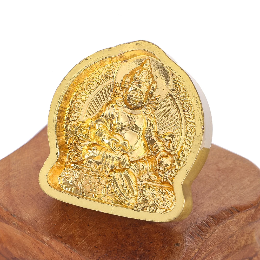 Small Alloy Buddha Statue Molds Green Tara Tathagata Yellow Jambhala Resin Clay Craft Tibetan Spiritual Figurine Casting Tool