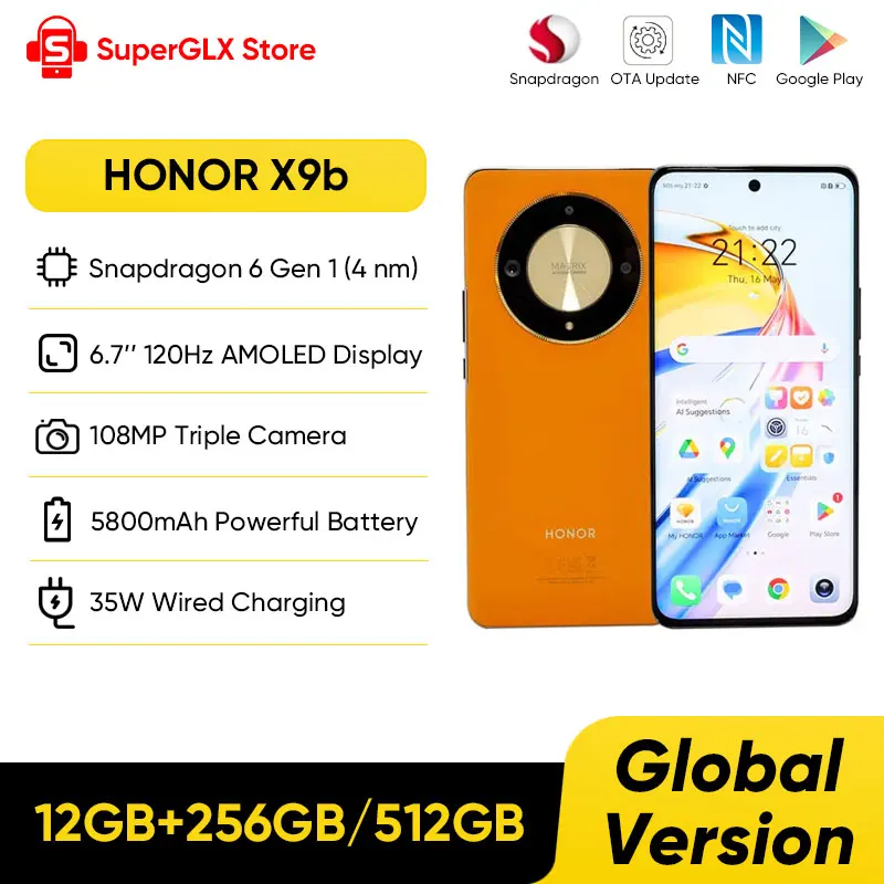 Global Version HONOR Magic6 Lite 5G X9b X50 6.78