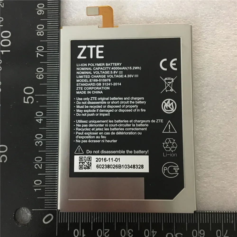 100% Original New Tested 4000mAh E169-515978 515978 For ZTE Q519T Blade X3 Blade D2 Blade A452 T620 T-620 Battery