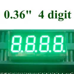 20PCS Pure green 0.36 inch 4 Digit 7 Segment digital Light LED Numeric Digital Display,Common Cathode 0.36