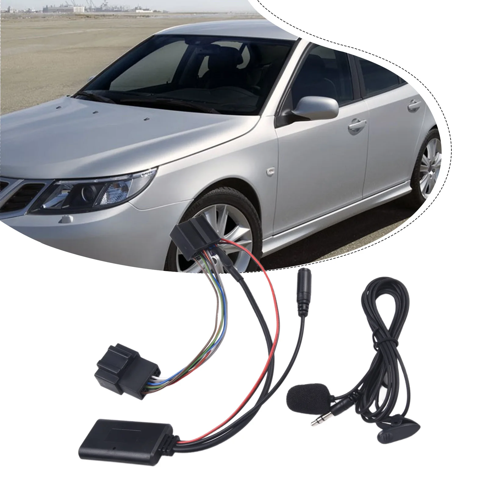 

1 шт. Bt Музыка гарнитура телефон Mp3 Aux вход адаптер кабель модуль для Saab 9-3 9-5 Blueteeth 5,0 Высокоскоростная передача HD звук
