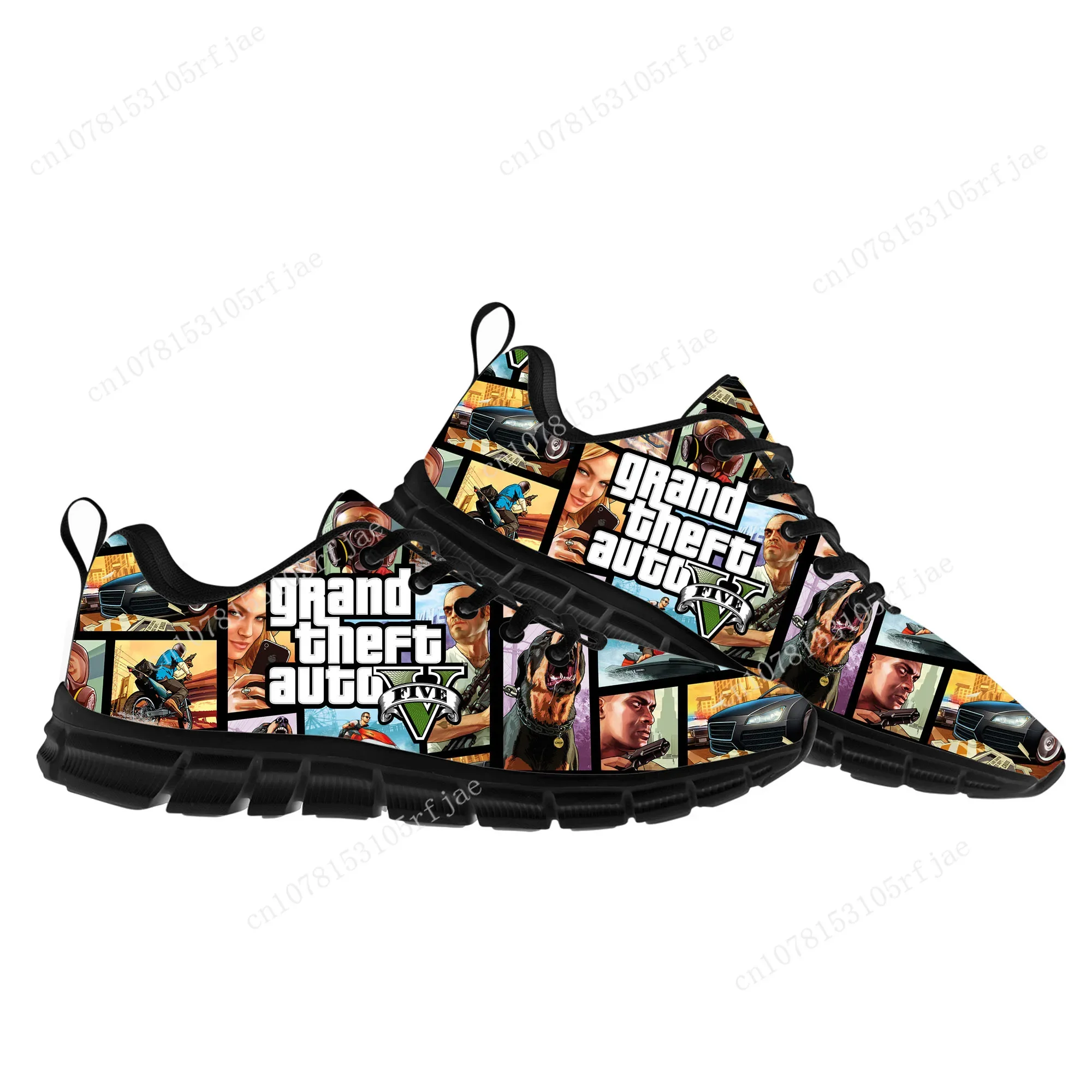 Chaussures de sport Grand Theft Auto V5 pour hommes et femmes, baskets GTA pour enfants, chaussures de jeu de haute qualité, chaussures de construction personnalisées