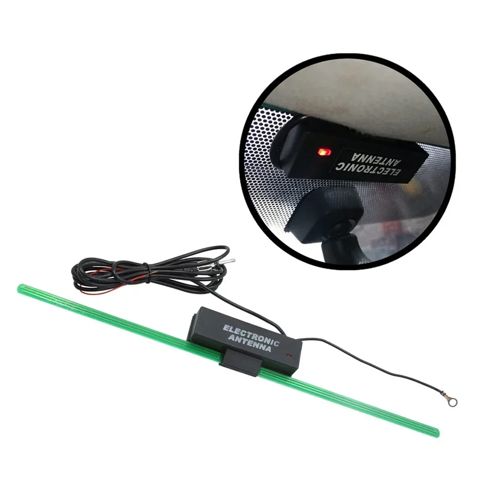 Car Antenna Windshield Electric Radio 12V FM/AM Aerial Universal Built In Vehicle Signal Antenna Add Strong Signal With Amplifie