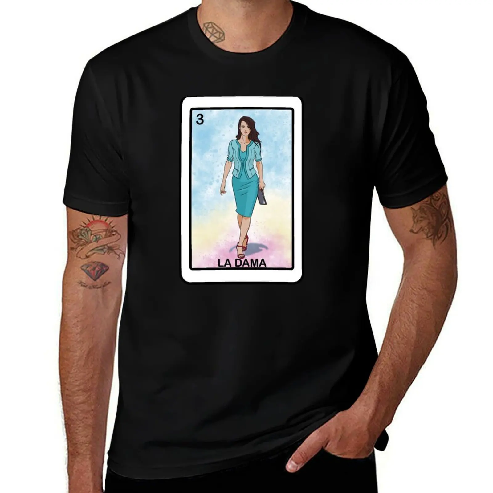 

LA DAMA ANIME MANGA MEXICAN LOTTERY LOTERíA CARD T-Shirt vintage t shirts baggy shirts sweat shirts, men