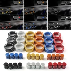 7Pcs/Set Aluminum Car Central Control Switch Knob Ring Cover Trim For Honda Civic 11th 2022-up For CRV CR-V 2023-2024