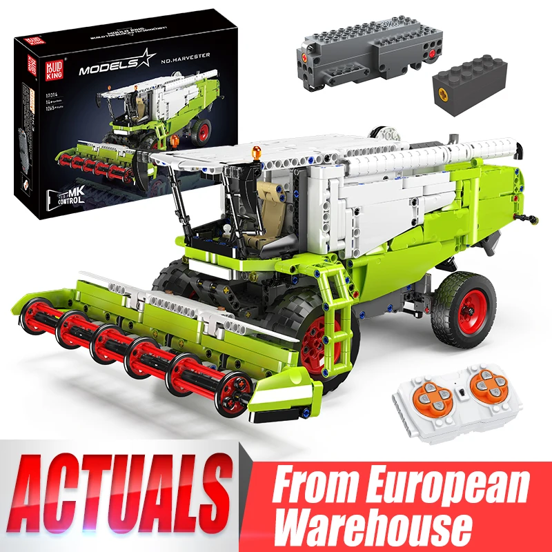 Mould King 17014 Technical Truck Toys The APP&RC Control Harvester Model Assembly Engineering Buiding Block Kids Christmas Gift