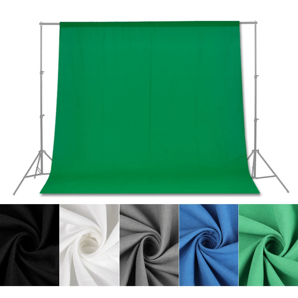 Photo Photography Backdrop Collapsible Polyester Cotton Green Screen Chromakey Background Cloth For Photo Studio Video