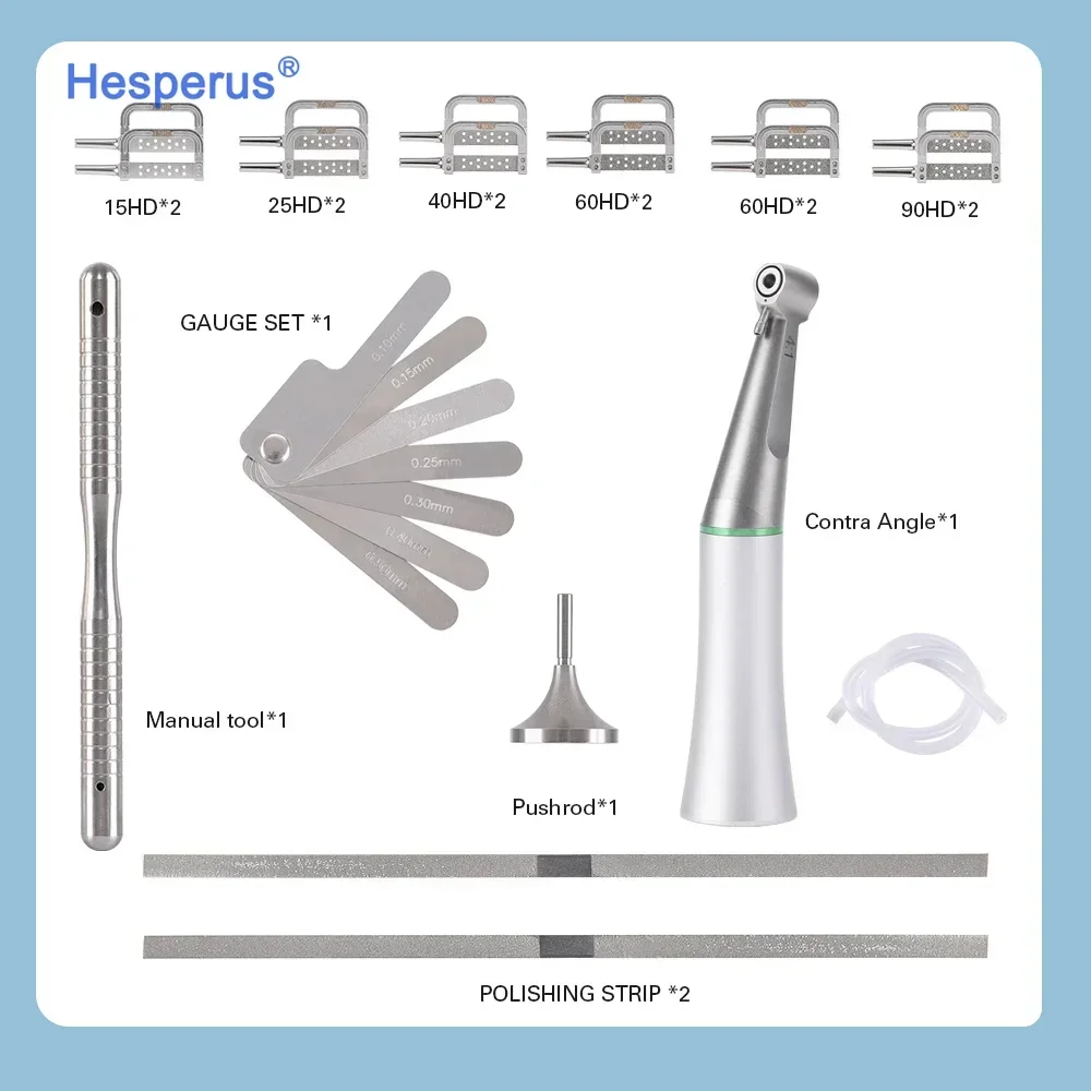 Dent al Orthodontic 4:1 Contra Angle Handpiece Reciprocating Interproximal Stripping Ipr System Tools Dent al Handpiece Kit