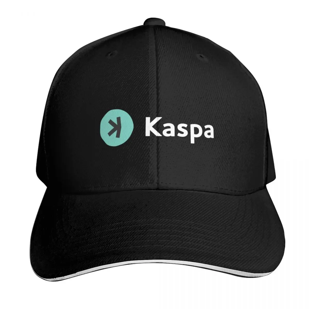 Kaspa KAS Crypto Altcoin - Le futur de la finance décentralisée (vert horizontal) Casquette de baseball, chapeau de golf pour homme et femme