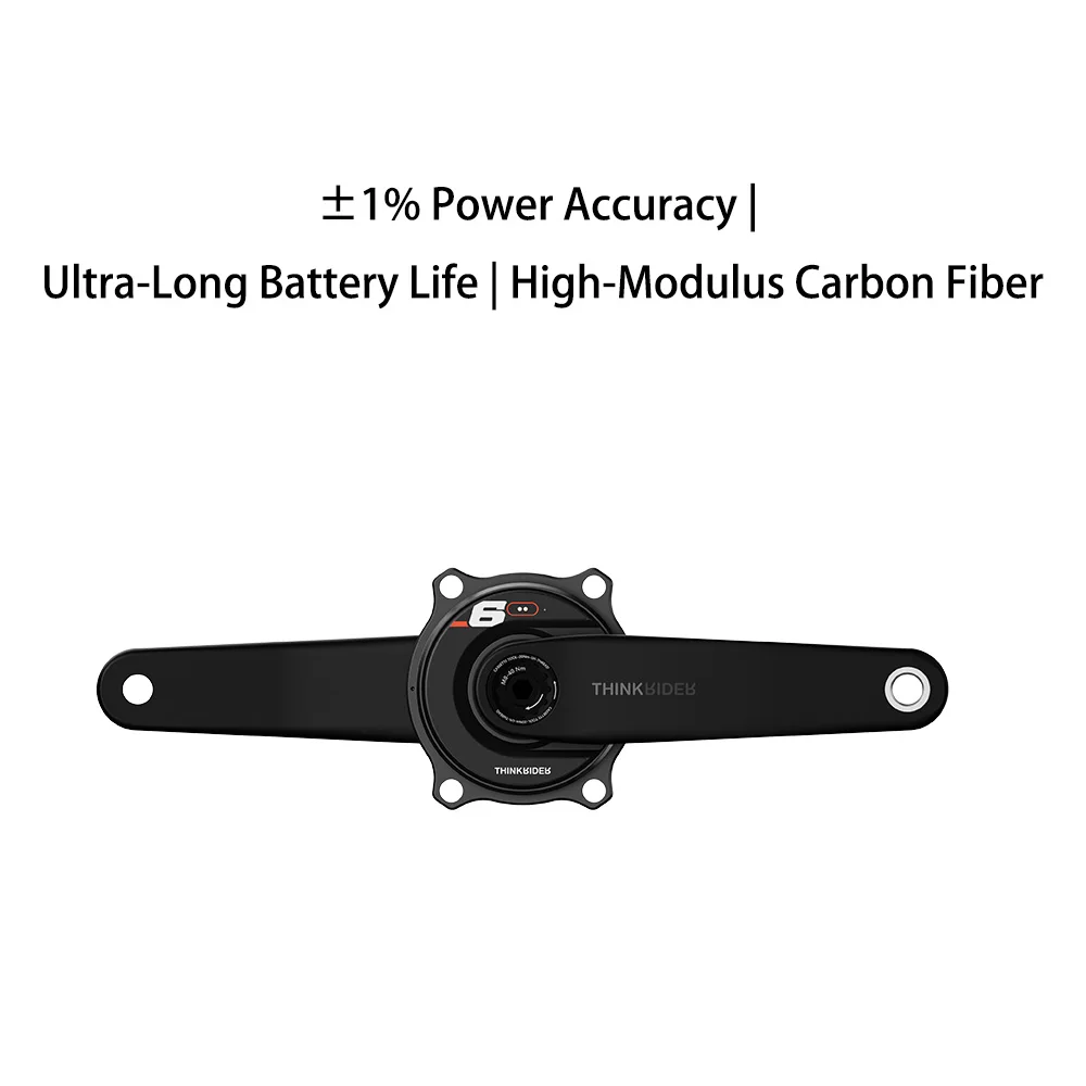 THINKRIDER PP6 Bike Carbon Fiber Spider Power Meter Crankset DUB