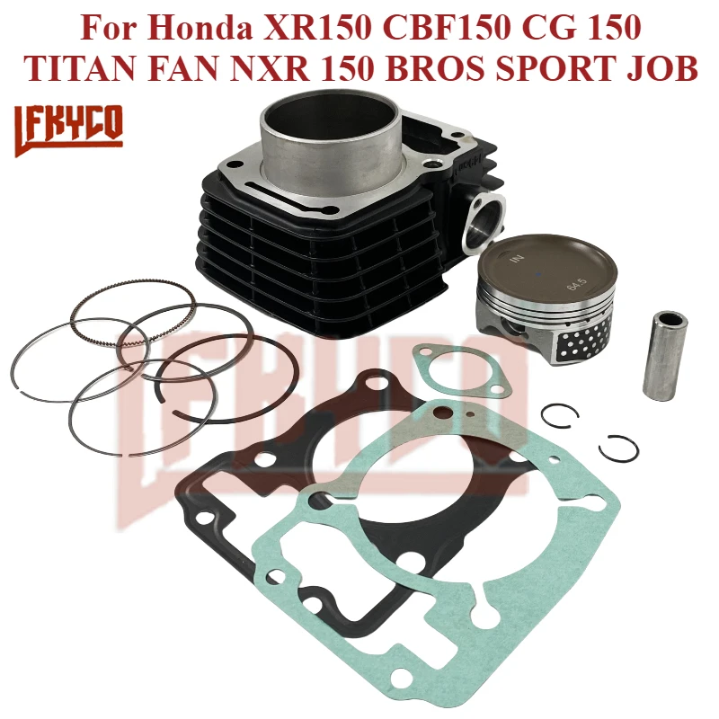 64.5mm Motorcycle Cylinder Kit Piston Ring Tool for Honda XR150 CBF150 CG 150 TITAN FAN NXR 150 BROS SPORT JOB Moto Engine Parts