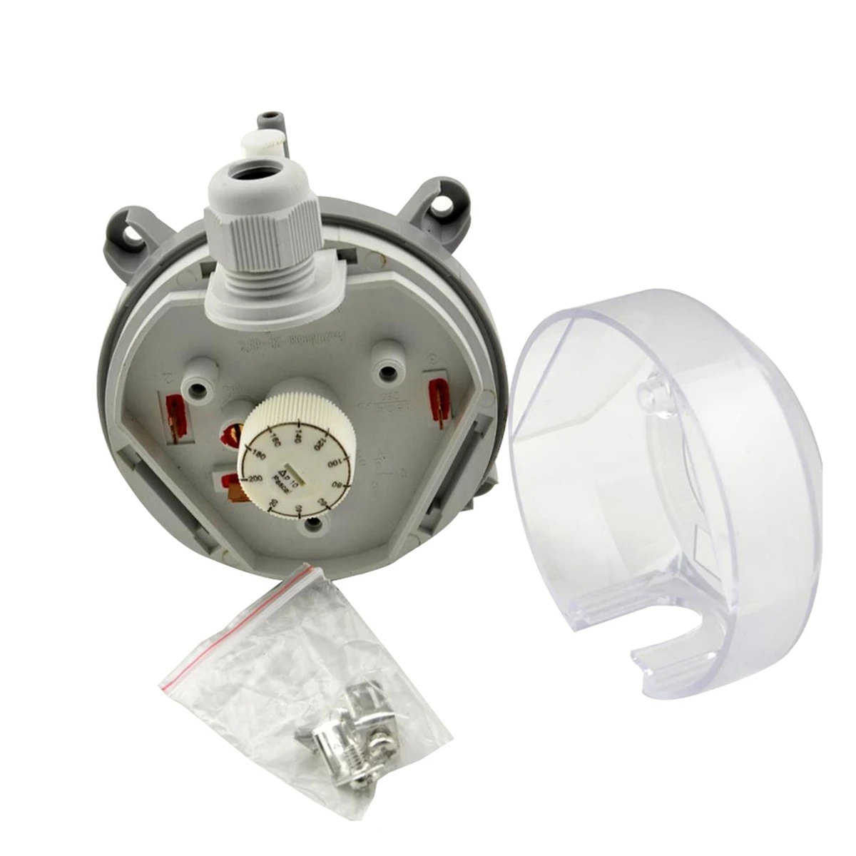 

2X Air Differential Pressure Switch 50-500Pa Adjustable Micro- Pressure Air Switch A005