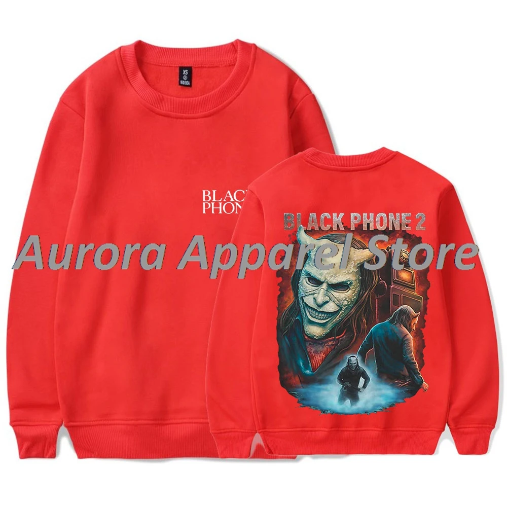 الهاتف الأسود 2 لقد تحذيرتها Crewneck بلوزات هالوين أفلام الرعب ميرش النساء الرجال طويلة الأكمام المحملة