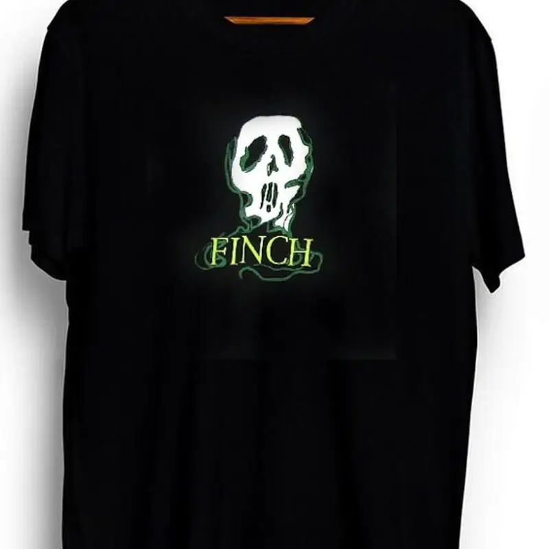 

Черная футболка Finch Ghost Skull, подарок в стиле панк-группы для фанатов