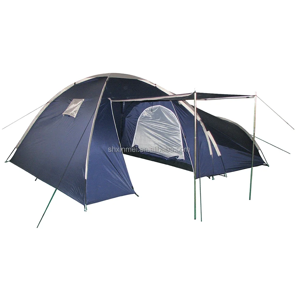 

Waterproof Large One-Bedroom Dome Tent For Outdoor Camping Portable Popup Design With Aluminum Poles And Oxford Fabric