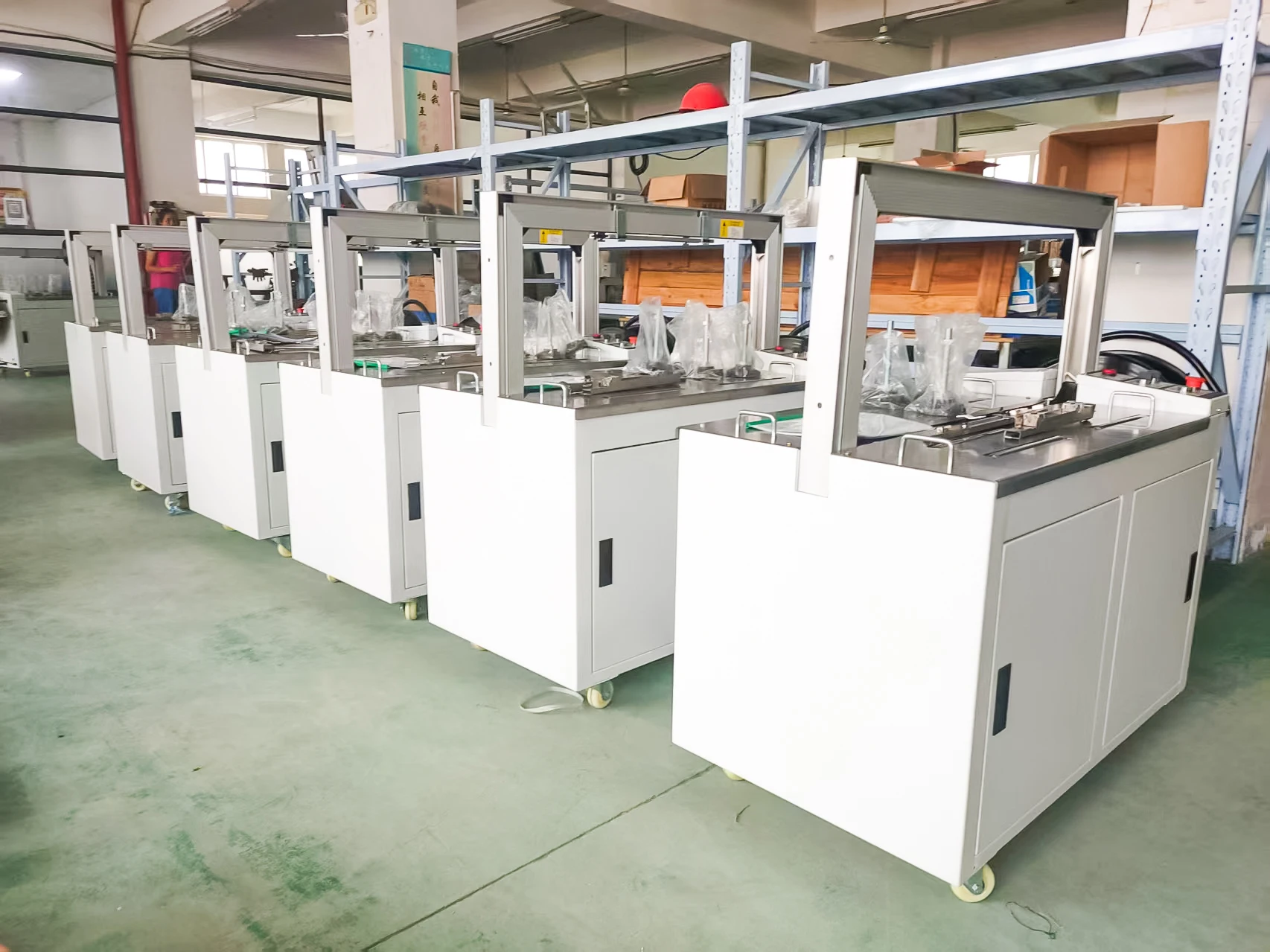 Além do pacote de bancada alta servo-distida máquina de cintas automática BY-P03 embalagem fitas pp enfardadeira tensor empacotador