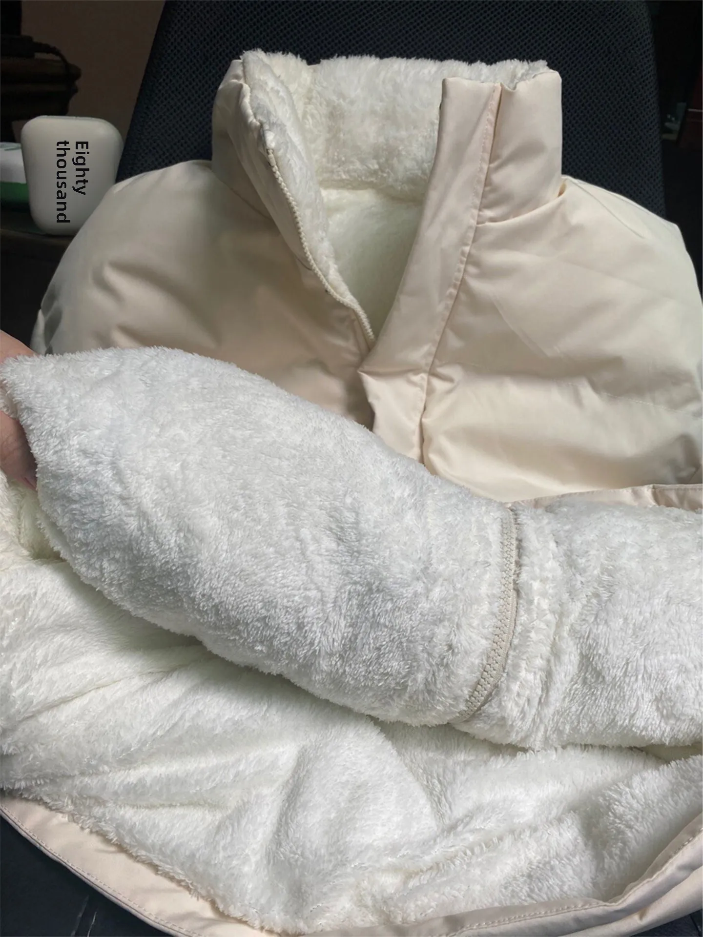 

Мужское хлопковое пальто с воротником-стойкой Thiened Lamb на меховой подкладке, зимнее пальто для -40 Deees Cleanfit Bread Sle, верхняя одежда