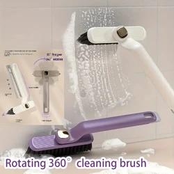 Multipurpose Bathroom Tile Floor Gap Cleaning Brush Rotating Crevice Brushes with Dead End Strong Bristles Cleaning Supplies