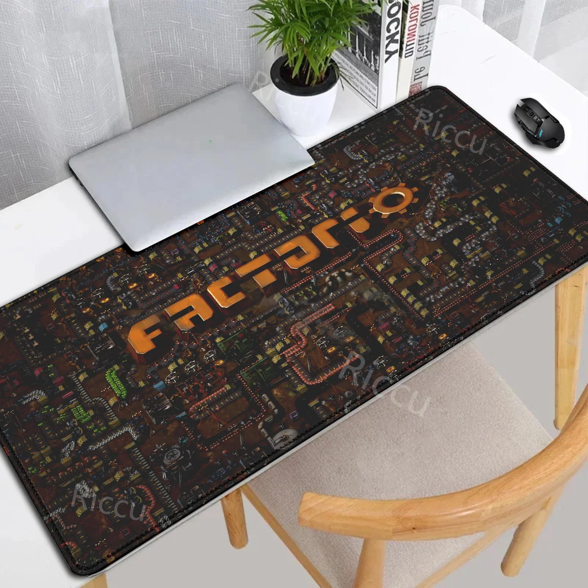 Game Factorio teclado mouse pad Popular Large Gamer XXL Keyboard 900X400MM Rubber offices accessories desk mat Gaming Mousepad