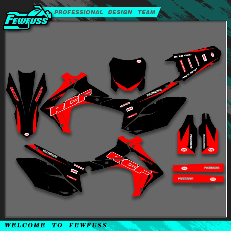 

Fewfuss For HONDA CRF250 CRF 250 2014 2015 2016 2017 CRF450 CRF 450 2013 2014 2015 2016 Full Graphics Decals Stickers Kits